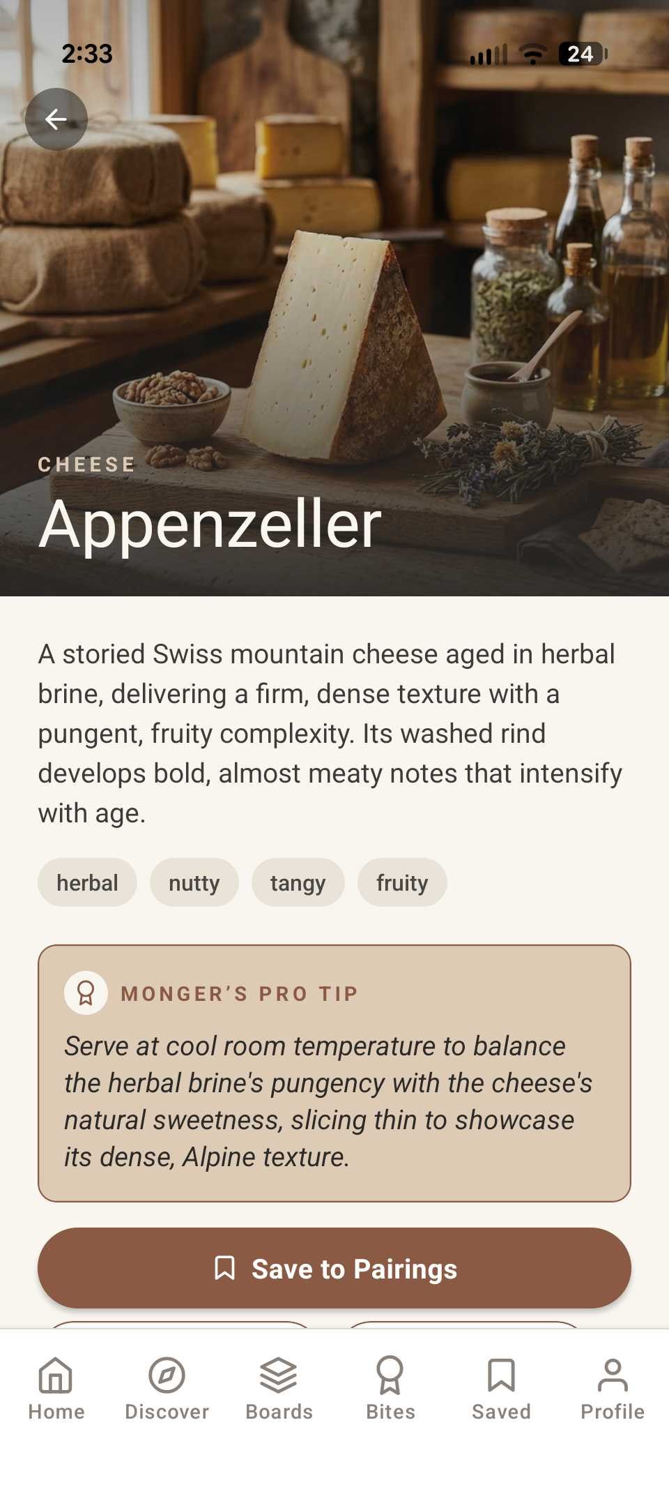 Pocket Monger cheese detail — Appenzeller